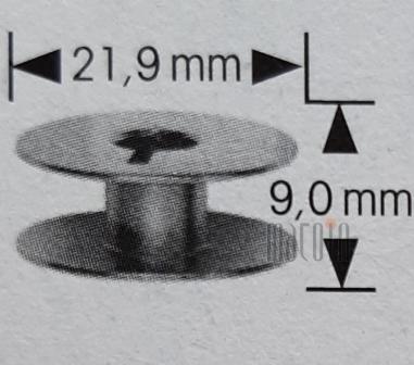 Canillas de máquina de coser para garfio rotativo pequeño metal, 21,2 mm Prym 